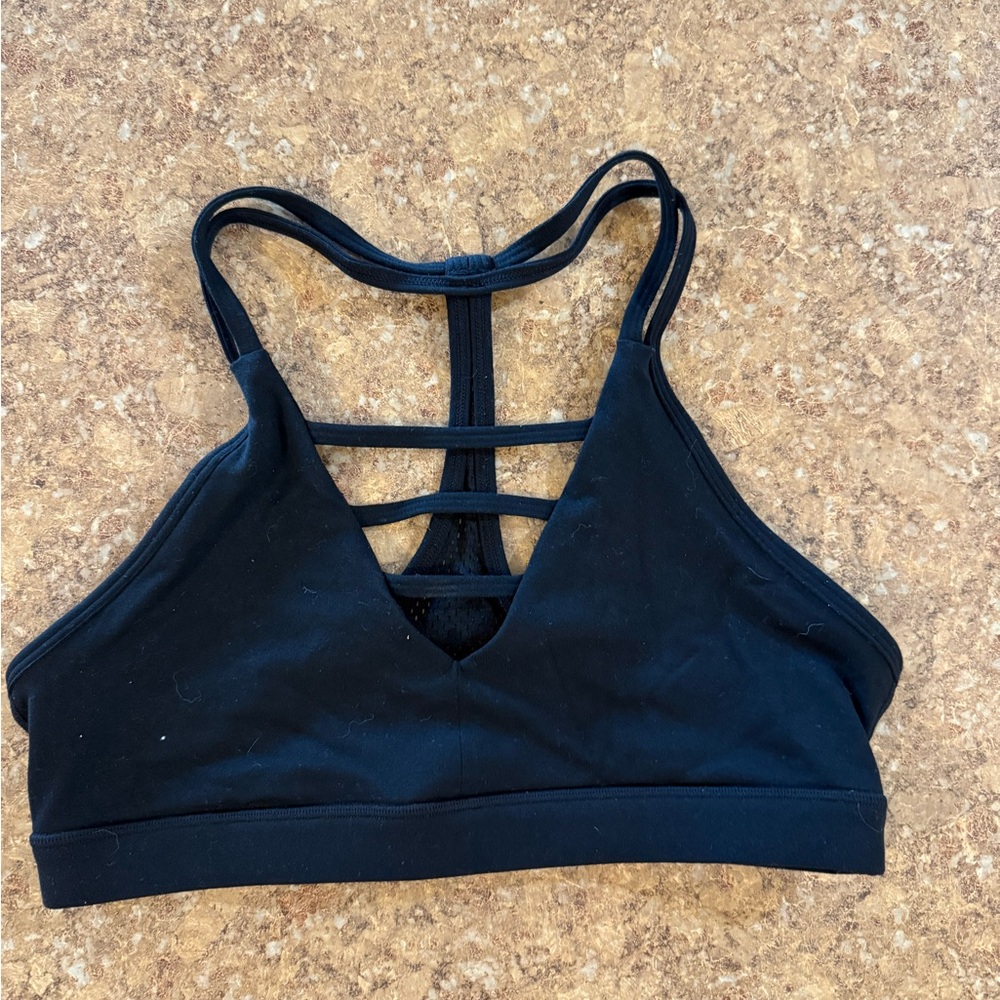 ZYIA Black Strappy Sports Bra